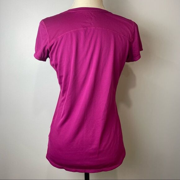 Nike Running Dri-Fir Solid Pink magenta Short Sleeve Lightweight Tee Shirt M - Picture 9 of 11
